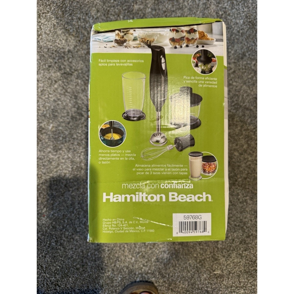 Hamilton Beach 59768G 7-Piece Hand Blender Set 225W Electric Black - Picture 5 of 8